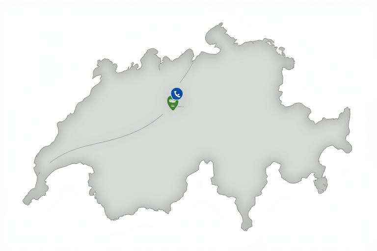 Carte illustrant le réseau autoroutier suisse